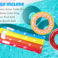4 Pcs Pool Floats for Kids Inflatable Swimming Rings Fruit Pool Float Beach Ball Summer Beach Water Float Party Toys for Kids