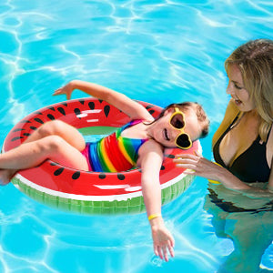 4 Pcs Pool Floats for Kids Inflatable Swimming Rings Fruit Pool Float Beach Ball Summer Beach Water Float Party Toys for Kids