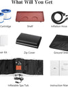 Inflatable Portable Oval Hot Tub Spa 2 Person Hot Tub with 90 Bubble Jets, Cover, Filter Cartridges, Pump - PoolGearX
