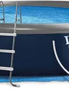 INTEX Inflatable Above-Ground Swimming Pool, Easy Set 15ft x 48in w/ Filter Pump & Ladder - PoolGearX