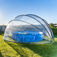 pool dome cover 15f sun dome for pool outdoor above ground swimming pool dome cover - PoolGearX