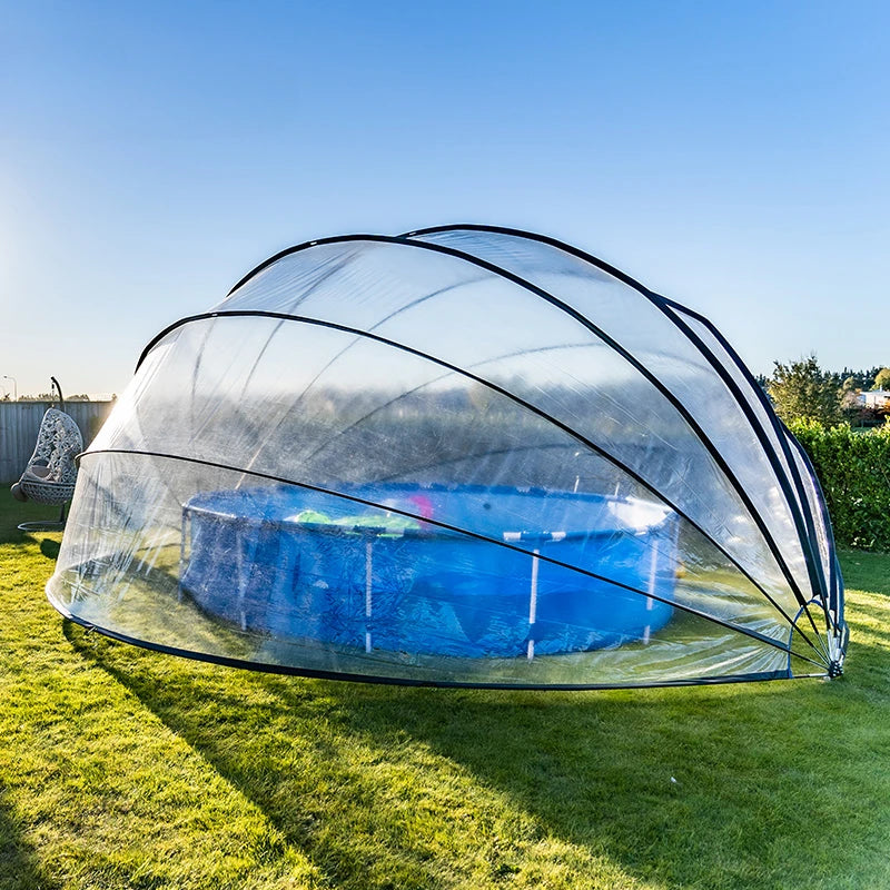 pool dome cover 15f sun dome for pool outdoor above ground swimming pool dome cover - PoolGearX