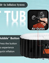 Inflatable Portable Oval Hot Tub Spa 2 Person Hot Tub with 90 Bubble Jets, Cover, Filter Cartridges, Pump - PoolGearX