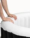 Inflatable Portable Oval Hot Tub Spa 2 Person Hot Tub with 90 Bubble Jets, Cover, Filter Cartridges, Pump - PoolGearX