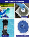 Stabilised 3 Inch Chlorine Tablets for Pool Disinfection - Individually Wrapped, Slow Dissolving - 90% Usable Chlorine - 40 lb D - PoolGearX