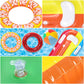 4 Pcs Pool Floats for Kids Inflatable Swimming Rings Fruit Pool Float Beach Ball Summer Beach Water Float Party Toys for Kids